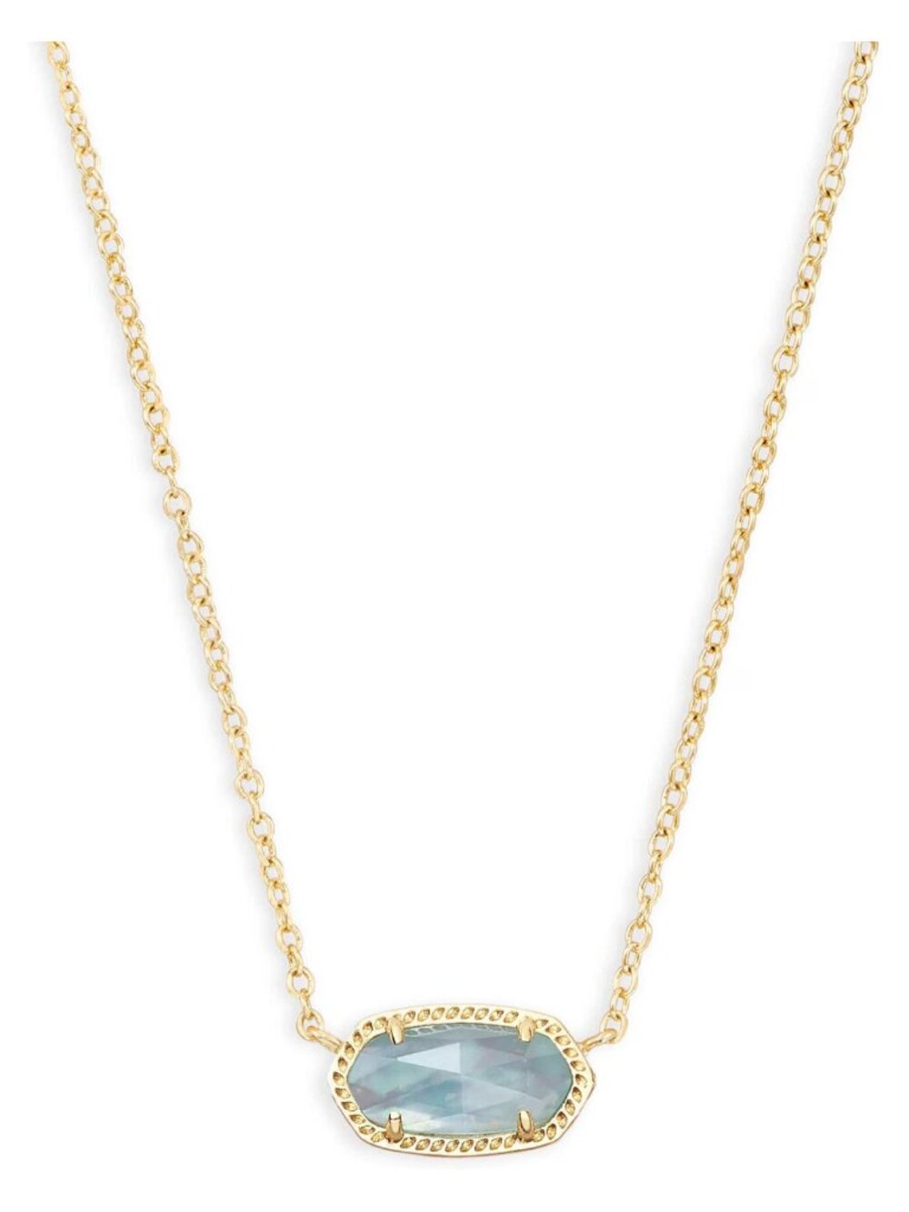 14k Gold-Plated Pendant Necklace, 15in Chain, Delicate Dainty Jewelry
